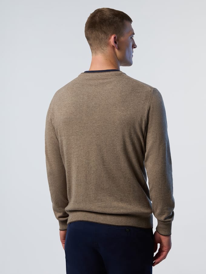 North Sails Trui V-hals met geborduurd logo