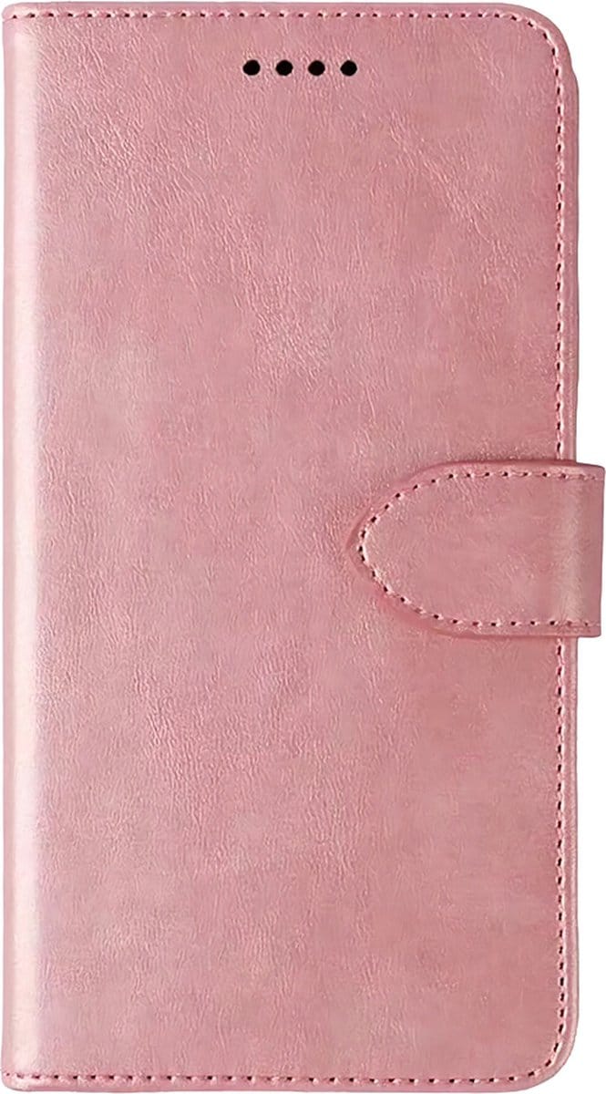 Hoesje geschikt voor iPhone 16 Plus - Bookcase - Pasjeshouder - Portemonnee - Kunstleer - Roze