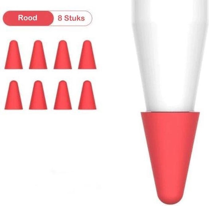 Studio Air® Pencil Tip Case voor Apple Pencil 1 en 2 - Rood