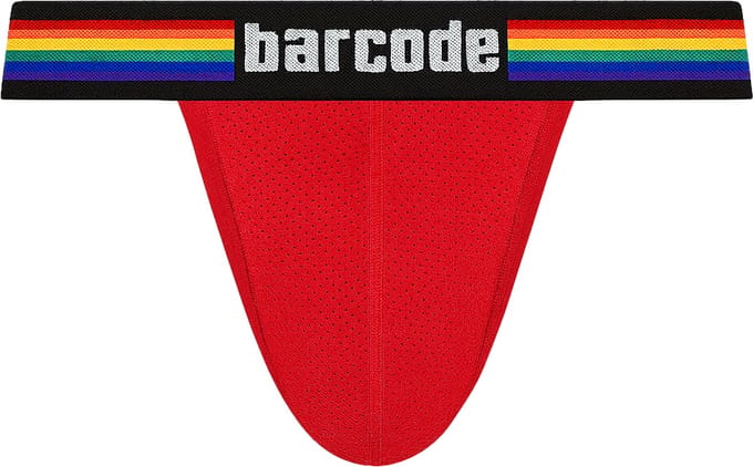 Barcode Berlin Pride Jockstrap Red - MAAT L - Heren Ondergoed - Jockstrap voor Man - Mannen Jock