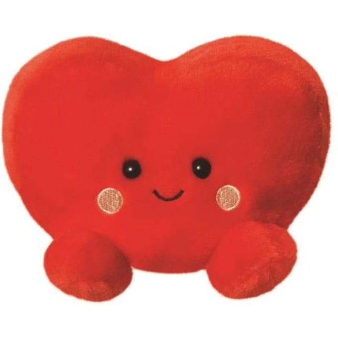 Aurora Palm Pals Liefdeshart Knuffel – 13 cm