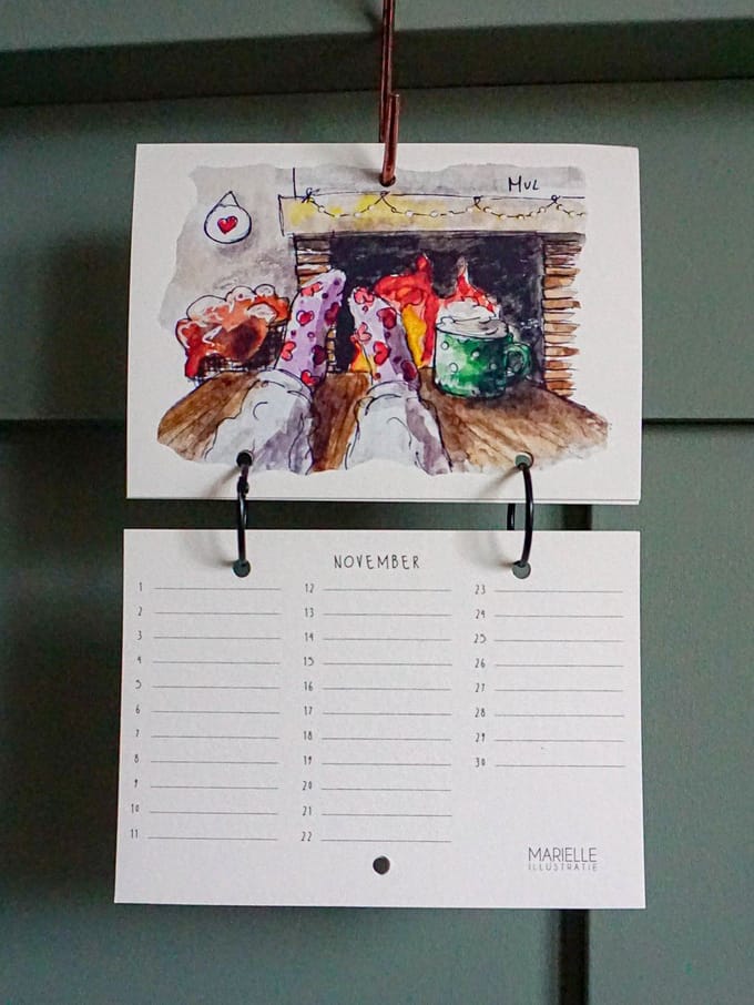 Verjaardagskalender, 21x15cm