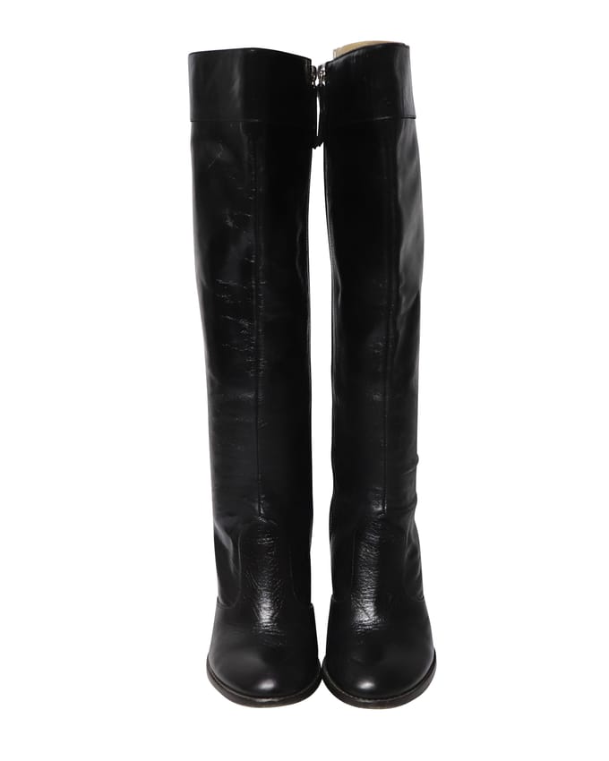 Marc Jacobs ‘Marc houdt van de laars’ Overknee laarzen in Zwart Leer