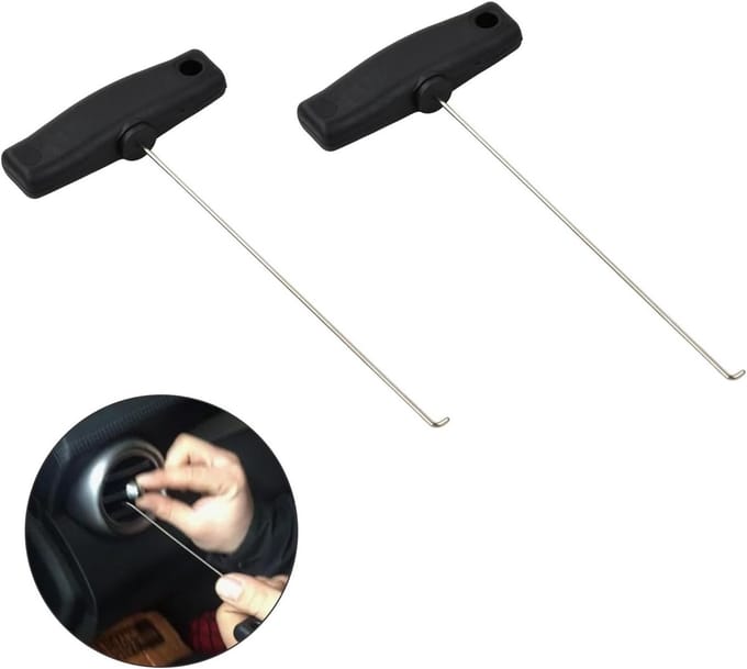 Set van 2 Haakjes voor Speedometer Puller - RVS - Speciaal voor Mercedes-Benz - SnelShoppen