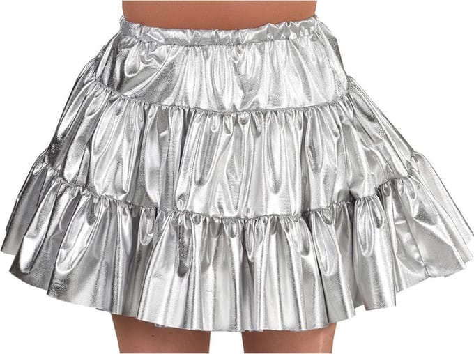 Magic Design Verkleedrok Dames Polyester Zilver Maat L