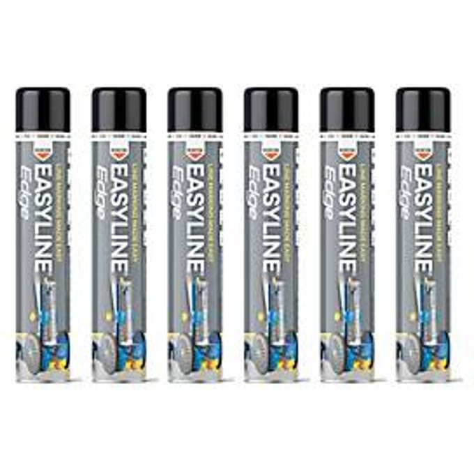 Markerverf Easyline Edge - 6 spuitbussen 750 ml - zwart
