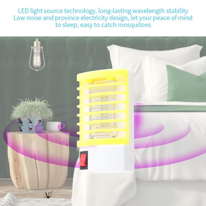Muggenkiller USB LED-licht Vlieg Insecten Zapper Val Vanger Lamp Binnen Oranje beige