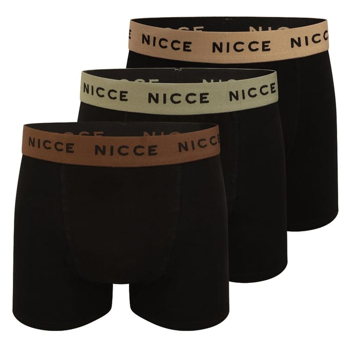 Nicce Galan Boxershorts Heren (Set van 5) (Zwart)