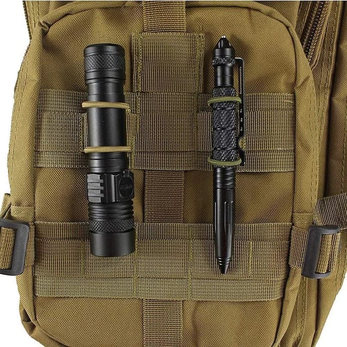 Lot de 5 boucles de fixation d'antenne pour système Molle tactique extérieur, accessoires de gilet pour sac à dos, boucle tactique, fixation fixe
