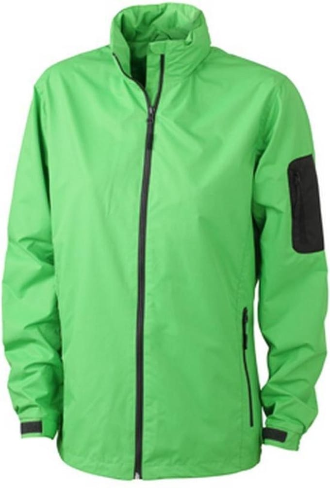 James and Nicholson Vrouwen/dames Windbreker (Kalk groen/koolstof grijs)