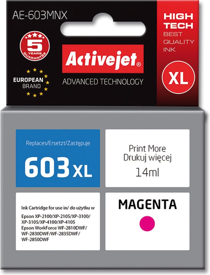 Originele inkt cartridge Activejet AE-603MNX Magenta