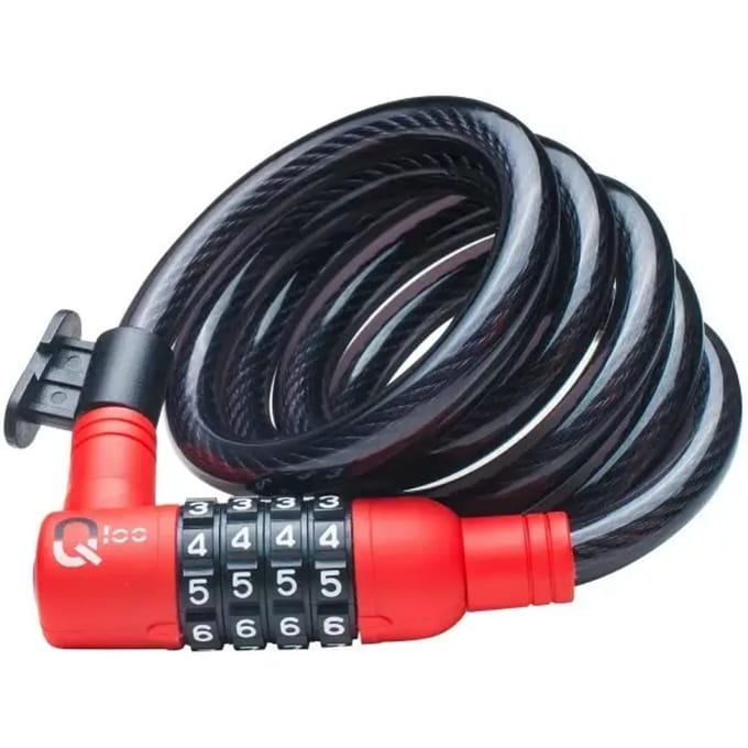 Kabelslot met spiraal en Qloc-houder