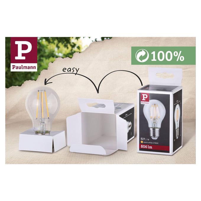 Paulmann 28755 LED-lamp Energielabel G (A - G) GU10 7 W Neutraalwit (Ø x h) 51 mm x 54 mm Dimbaar 1 stuk(s)