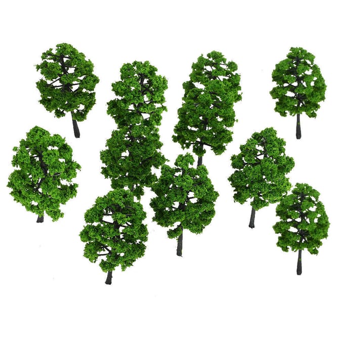 10 Stuks Modelbomen Architectonisch Model Treinbaan Layout Tuin Poppen Bruiloften black