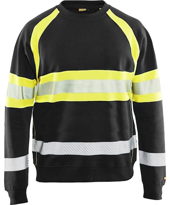 Blaklader Sweater High Vis 3359-1158 - Zwart/High Vis Geel - 6XL