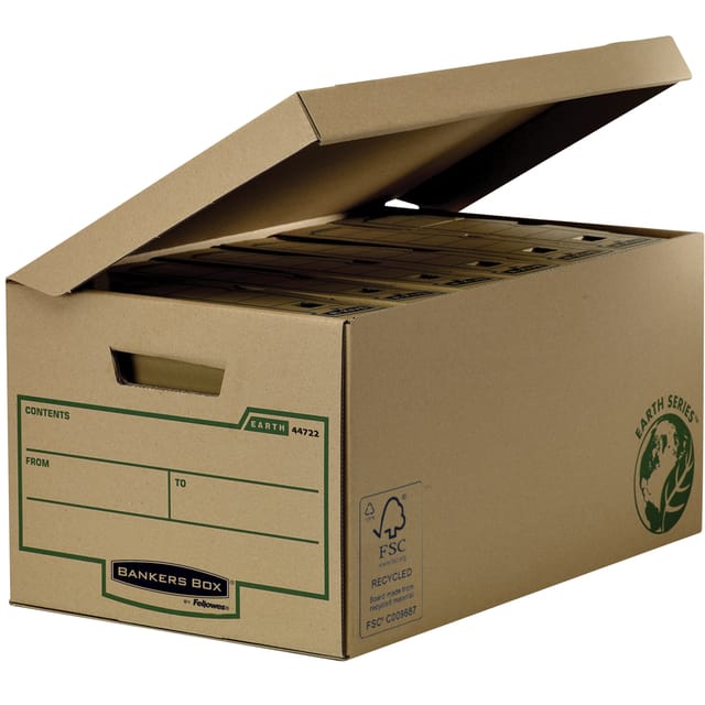 Opbergdoos Bankers Box Earth flip top bruin