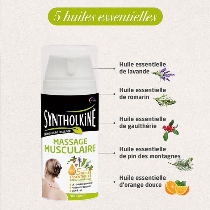 Syntholkiné Spierspanning Massagecrème Gel 75