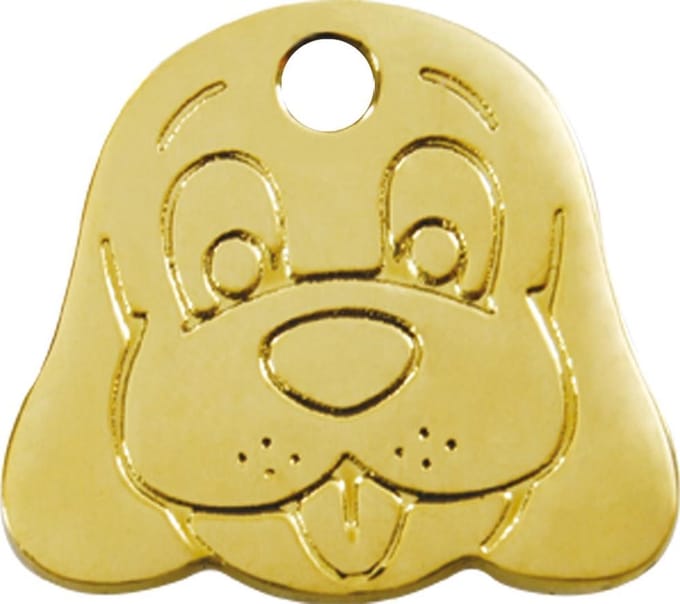 Red Dingo Hondenpenning - maat M - hondenkopje 2.96 cm x 3.32 cm