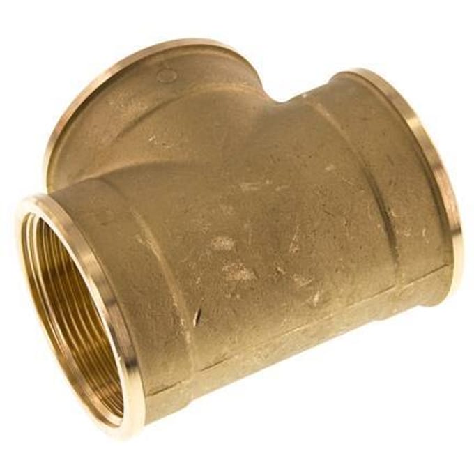 G 2'' Messing T-stuk 16 Bar - FL3T-F-B-200G