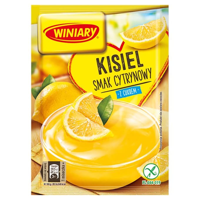 Winiary Pudding met suiker smaak citroen 77 g