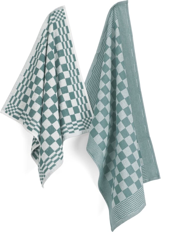 Mingle Moose-theedoek- jade- groen- 50x70- 6 stuks