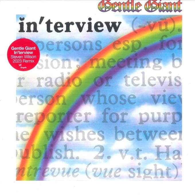 LP Plaat GENTLE GIANT Interview CHRV1115 Chrysalis Catal 2023 Europa Rock gray