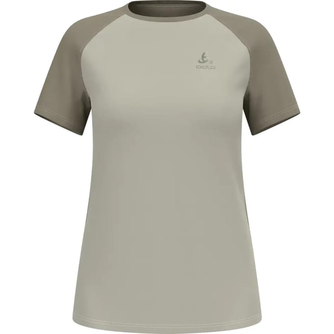 Odlo X-Alp Trail Hardloopshirt Dames-grijs, olijf