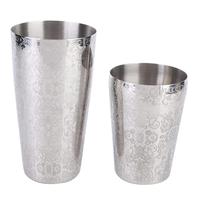 304 Roestvrij Staal Cocktail Shaker Set Boston Shaker Bartender Bar Tool Zilver