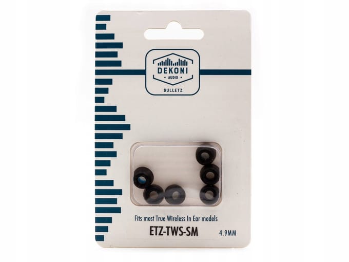Dekoni Bulletz echte draadloze oortelefoon - klein (4,9 mm)