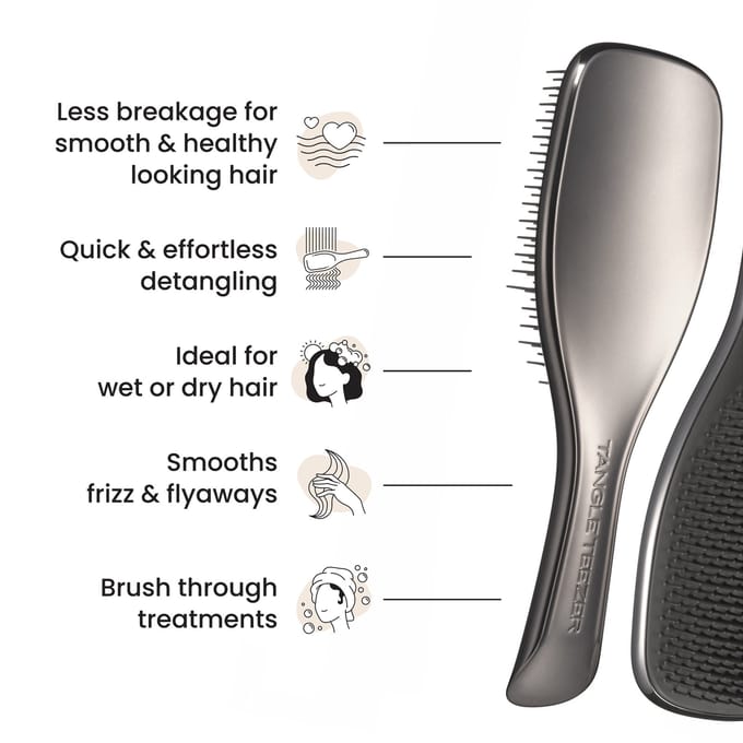 Tangle Teezer The Ultimate Detangler Chrome Midnight Silver