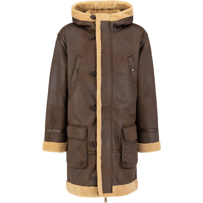 B7 Arctic Parka Vintage Bruin Lange herenjas