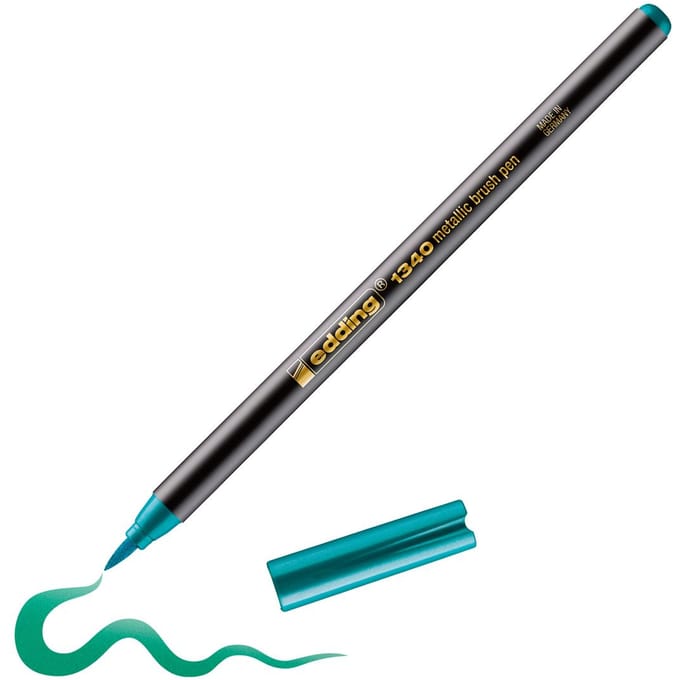 edding 1340 Penseelpen "Metallic" - Groen