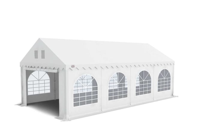 GO-PRO | 4x8 | Partytent | Met grondframe | Wit