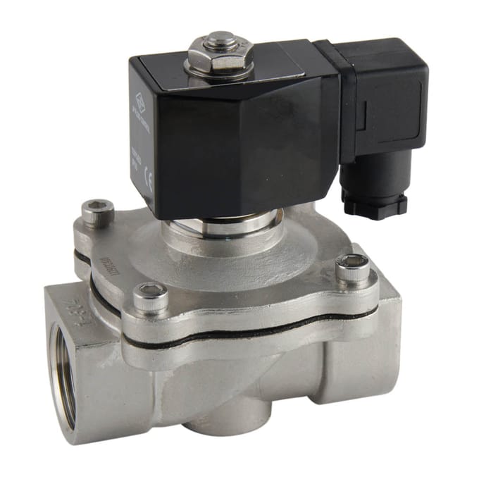 Magneetventiel DF-SA 1'' rvs EPDM 0-6bar 12V DC - DF-SA100S250E-012DC