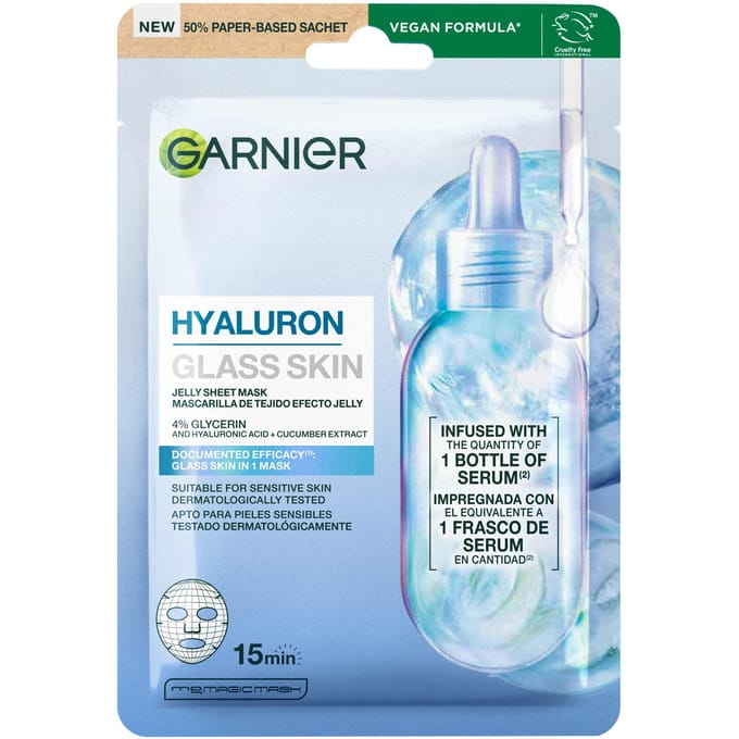 Garnier Hyaluron Glass Skin Jelly Sheet Mask 1 st