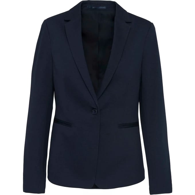 Kariban Damesjas van tricot K6133 - Night Navy Heather - 34 NL (36 FR)