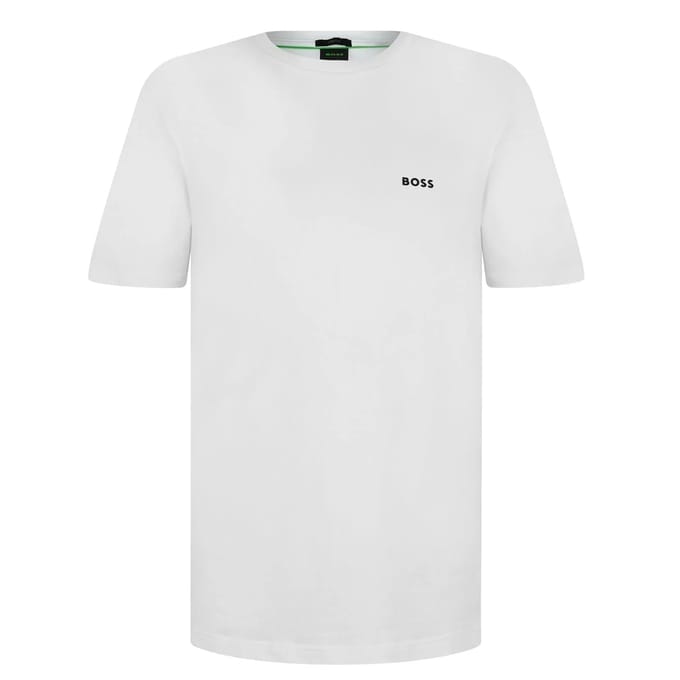 Boss Heren Logo Regular T-Shirt (Wit)