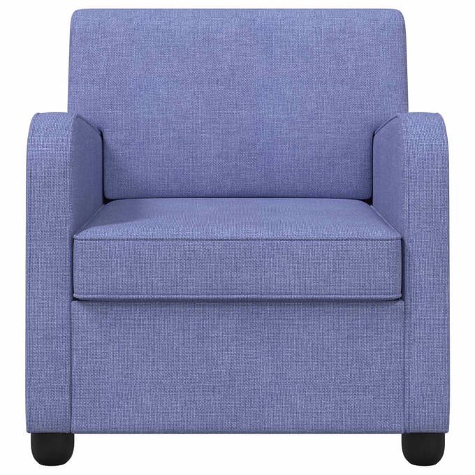 vidaXL - Fauteuil - Jeans - Blauw - Stof