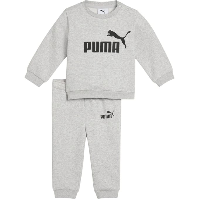 PUMA MINICATS ESS Crew Set FL INF Unisex Trainingspak - light gray heather