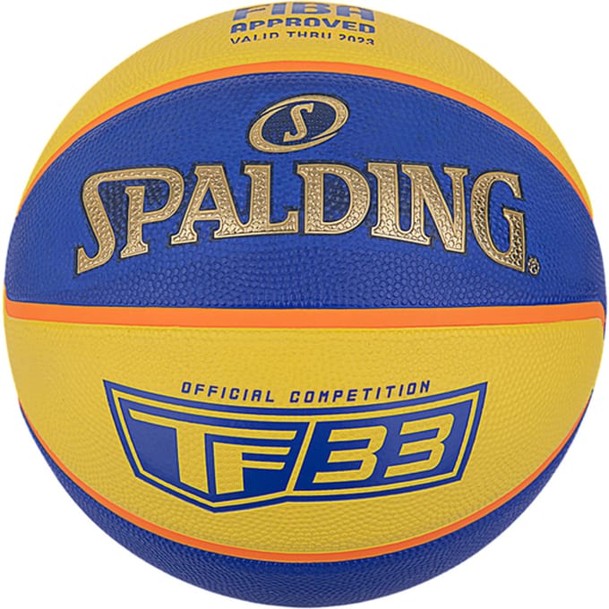 Spalding Tf-33 Gold Fiba Rubber Basketbal Blauw