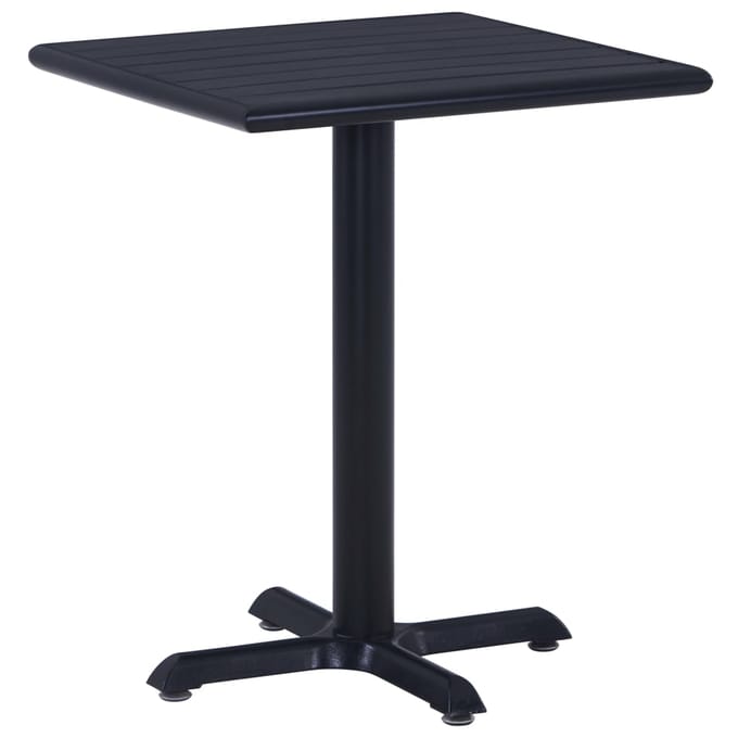 vidaXL - Tuintafel - 60x60x75 - cm - zwart