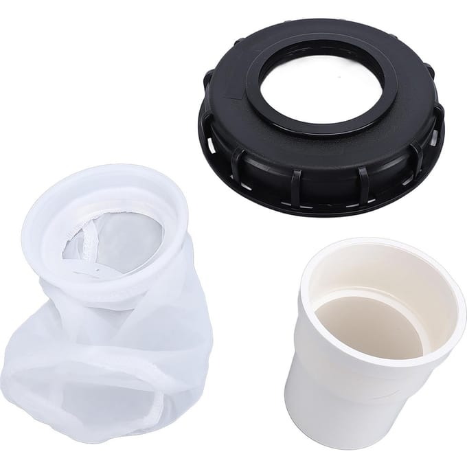 DN150?165mm Ton Vat Deksel Plastic Herbruikbaar Ton Vat Dop met Filter voor Chemie black
