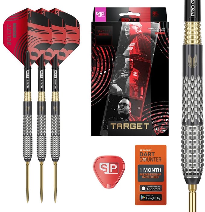 Target Stephen Bunting G5 Void Swiss Point 95% - Dartpijlen