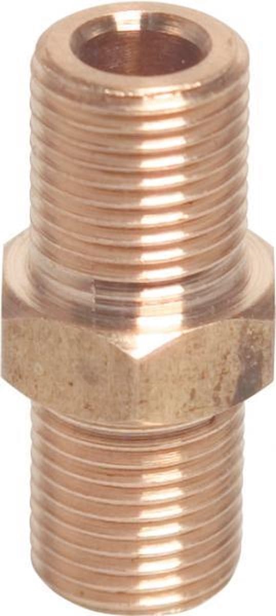 Messing nippel ¼" BSP buitendraad