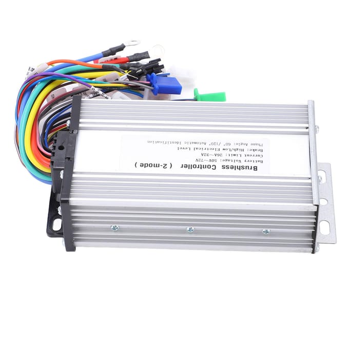 Borstelloze Motorcontroller 12 Buizen Dubbele Modus Elektrische Fiets Accessoires voor Scooters 50V?72V white