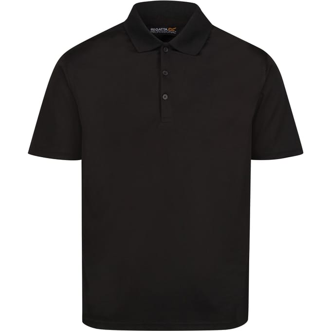 Regatta Heren Pro vochtafvoerend poloshirt (Zwart)