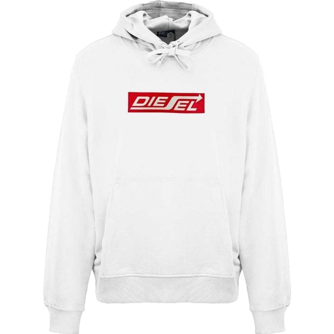 Diesel Heren Pijl Logo T-Shirt (Wit)