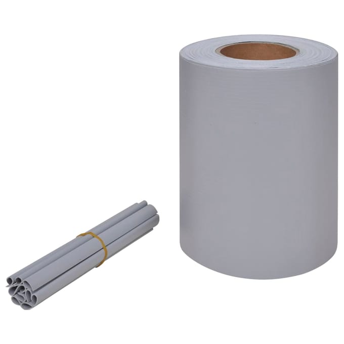 vidaXL - Privacystrip - 70x0,19 - m - PVC - lichtgrijs