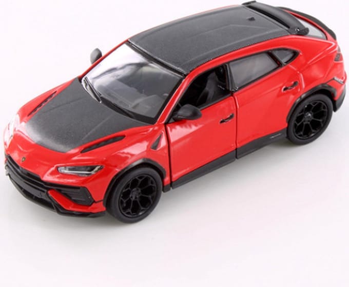 Lamborghini Urus Performante (Rood/Zwart) (12 cm) 1/36 Kinsmart {Modelauto - Schaalmodel - Miniatuurauto}