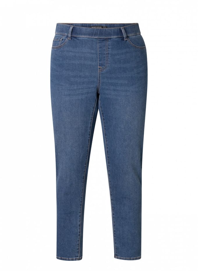 BASE LEVEL CURVY Anabella Bottoms - Mid Blue - maat W1(48) / L32